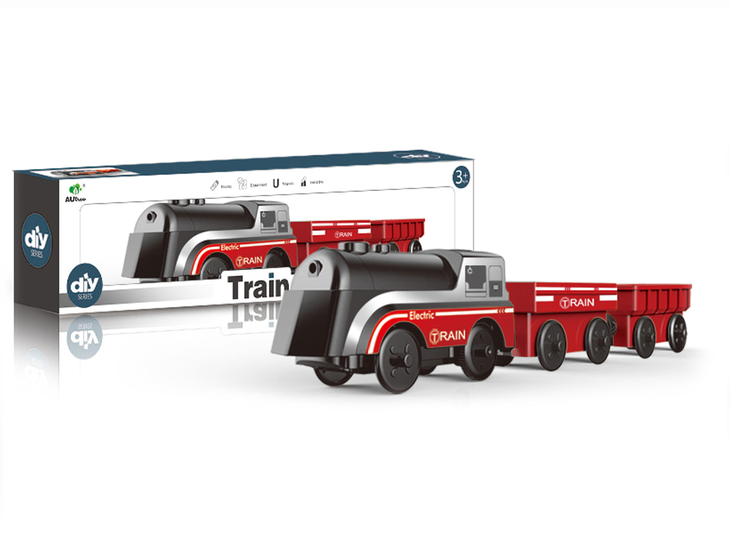 B/O TRAIN + TWO F/W CARRIAGE/LIGHT