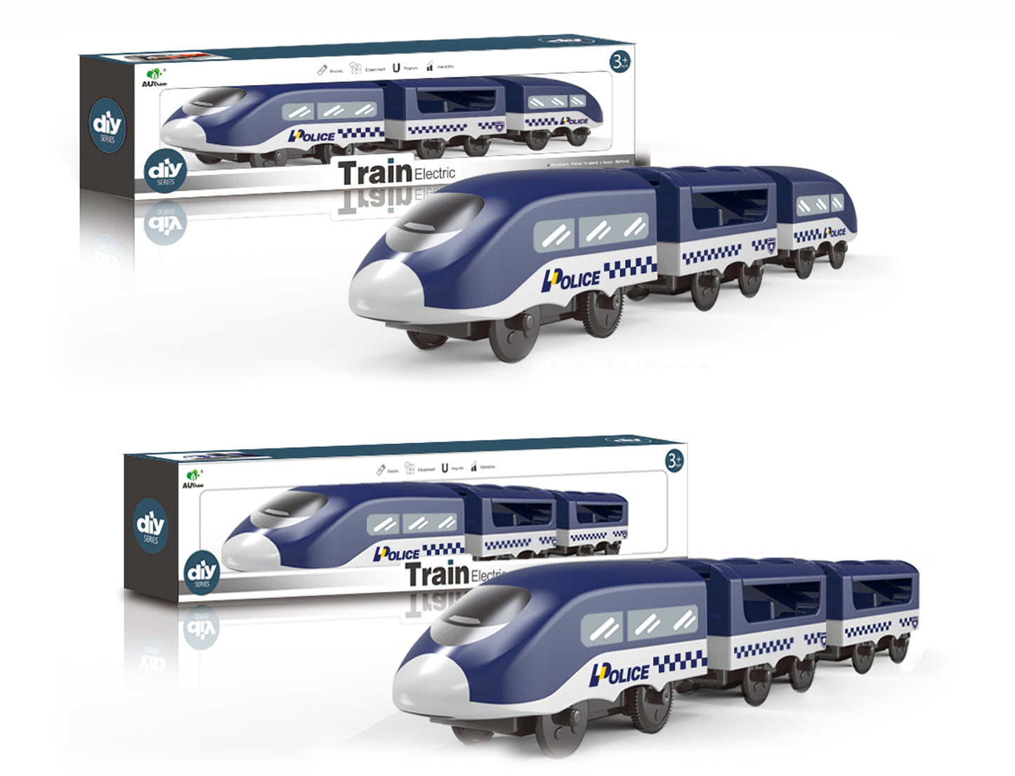 B/O POLICE TRAIN(3 CARRIAGE) 2 ASSTD