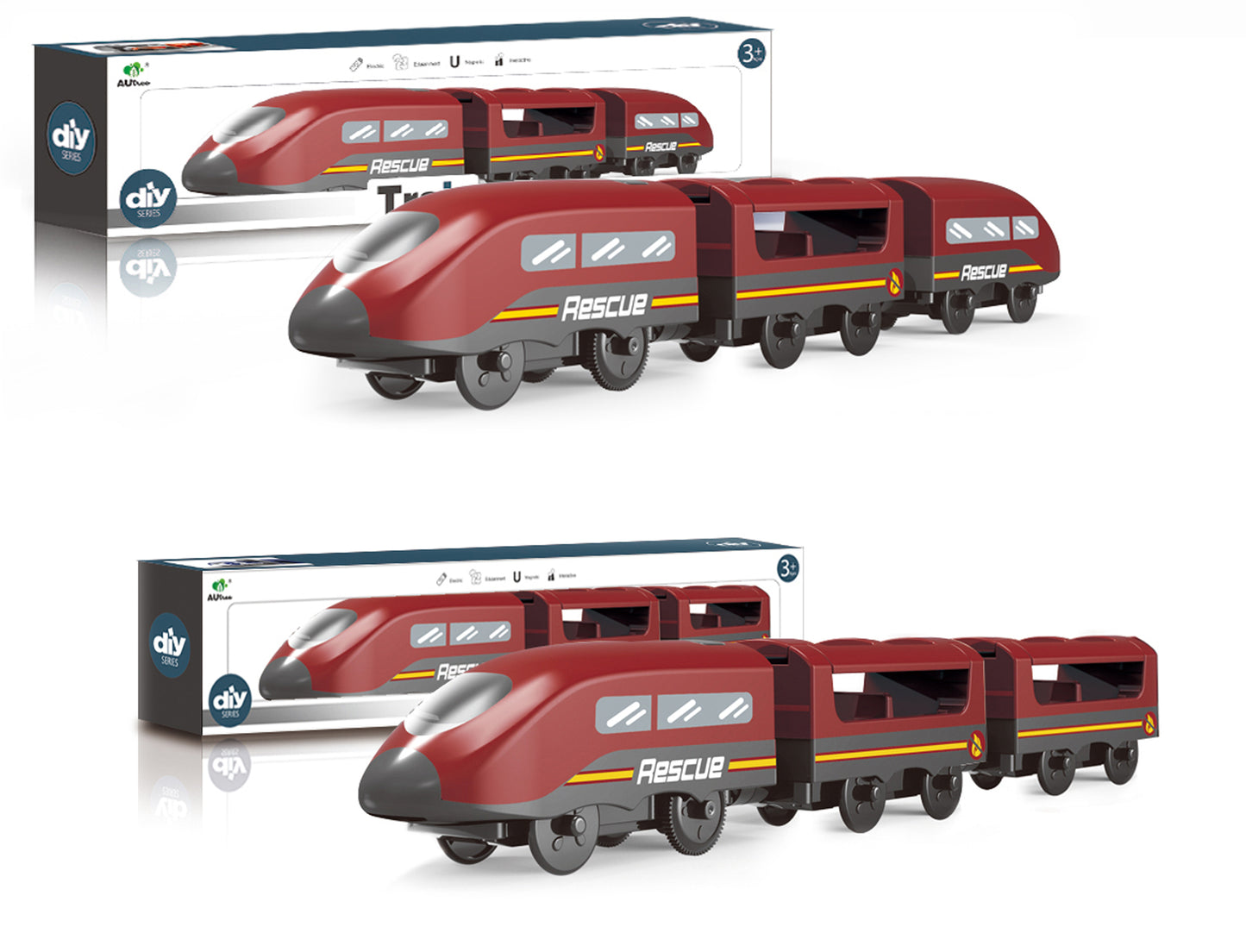 B/O FIRE TRAIN(3 CARRIAGE) 2 ASSTD