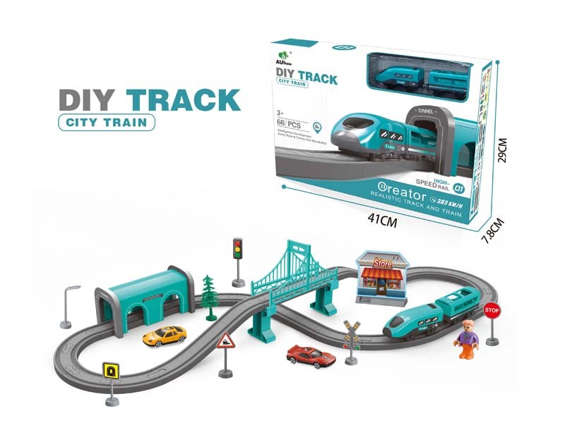 B/O URBAN RAIL TRAIN 66PCS