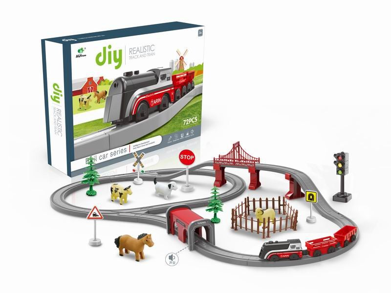 B/O RAILWAY TRAIN 72PCS