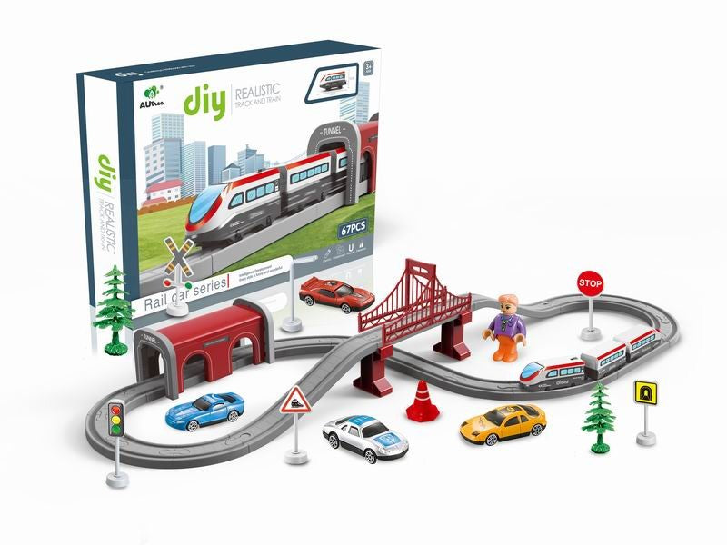 B/O RAILWAY TRAIN 67PCS