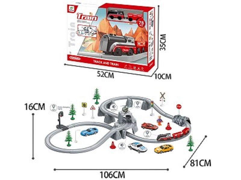 B/O RAILWAY TRAIN 78PCS