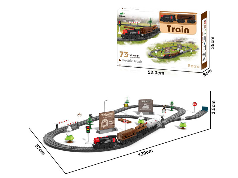 B/O RAILWAY TRAIN 73PCS