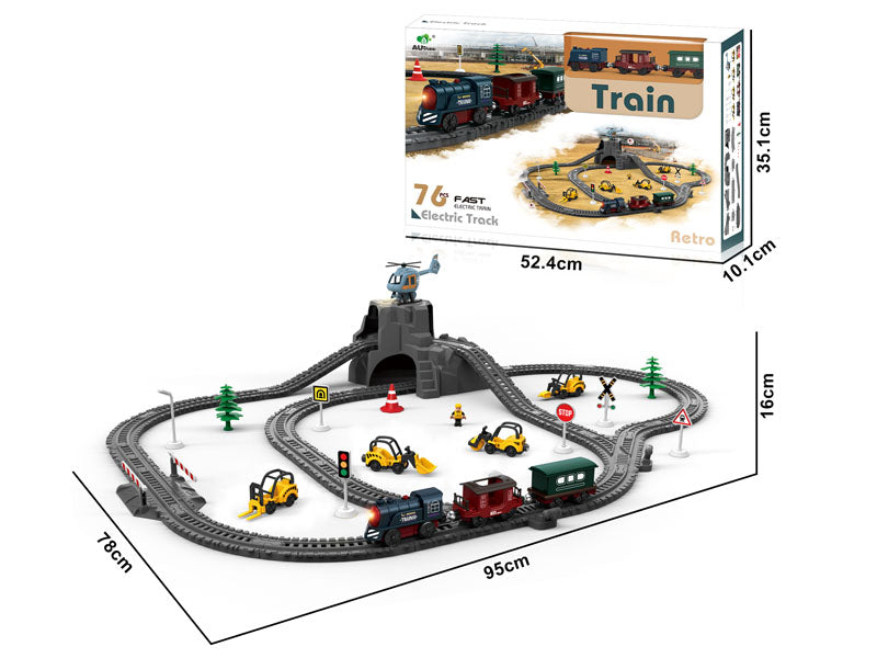 B/O RAILWAY TRAIN 76PCS