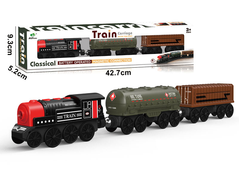 B/O EXTEND THE FRONT THREE SECTIONS OF THE CAR