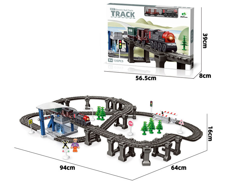 B/O RAILWAY TRAIN 135PCS