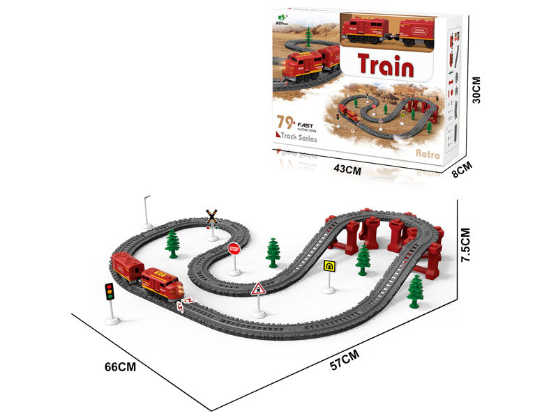 B/O RAILWAY TRAIN 79PCS