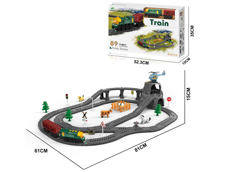 B/O RAILWAY TRAIN 89PCS